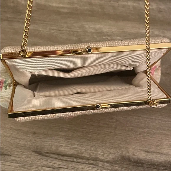 Vintage Floral Needlepoint Purse - Picture 4 of 12